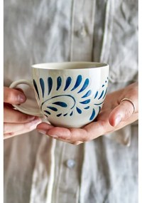 Глинена чаша в бяло и синьо 240 ml Heikki – Bloomingville