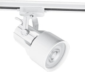 Спот за релсов монтаж TECHNO, бял, 1хE27