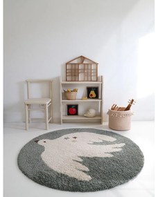 Светлозелен детски килим ø120 cm Bohemian Bird Aqua – Nattiot