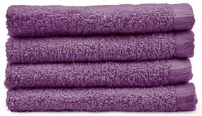 Лилави бързосъхнещи памучни кърпи в комплект от 4 бр. 30x30 cm Quick Dry – Catherine Lansfield