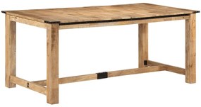 358949 vidaXL Трапезна маса, 180x90x75 см, масивна мангова дървесина
