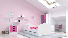 Kids bed Leomari-бял