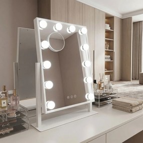 Огледало LED HOLLYWOOD White 30x40