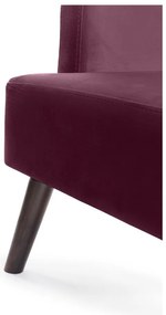 Лилаво кадифено кресло Noemye – Bonami Selection