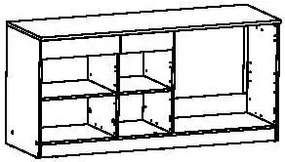 Подов шкаф Becky 3D2D1N