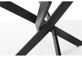 Кръгла маса за хранене със стъклен плот 120x120 cm Ruth - Marckeric