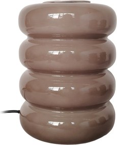 Кафяво-сива стъклена LED настолна лампа (височина 16,5 cm) Aro – Leitmotiv