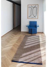 Кафява пътека от юта 80x245 cm Notes – Mette Ditmer Denmark