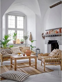 Бамбуков градински диван в бежово-натурален цвят Sole - Bloomingville