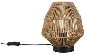 Кафява настолна лампа (височина 20 cm) Miki - Trio