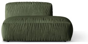 Зелен кадифен модул за диван (десен ъгъл) Martina – Micadoni