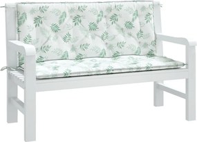 Възглавници за градински пейки 2 бр на листа 120x50x7 см плат Kirsty