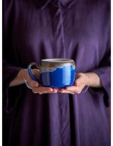 Сини/кафяви глинени чаши в комплект от 4 бр. 400 ml Sheen – Bloomingville