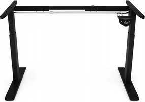 Електрическа маса с регулируема височина 72 - 117 см - орех, черно Ширина: 60 см | Дължина: 140 см