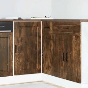 854303 vidaXL Кухненски шкаф Porto, опушен дъб, инженерно дърво