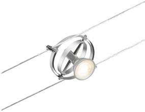 Paulmann 94437 - 1xGU5,3/10W точково осветително CARDAN 12V мат хром