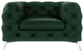 Тъмнозелено кадифено кресло Chelsea – Ropez