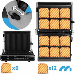 Електрическа контактна скара SM5000W-PRO с LED дисплей - 2500 W