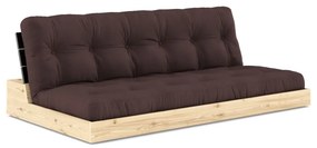 Тъмнокафяв разтегателен диван 196 cm Base – Karup Design