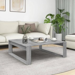 816000 vidaXL Кафе маса, сив сонома, 100x100x35 см, инженерно дърво