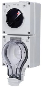 Solight 5B351 - Розетка за влажни помещения с ключ 230V/16A IP66