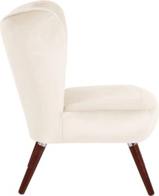 Кресло от кремаво кадифе Sari - Max Winzer