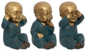 Декоративна фигура atmosphera Jiling Wisdom, Смола, 21 cm, 3 бр