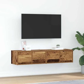 861505 vidaXL ТВ шкафове 2 бр Старо дърво 60x31x25,5 см инженерно дърво