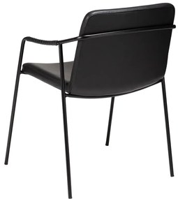 Стол за хранене от черна изкуствена кожа Boto - DAN-FORM Denmark