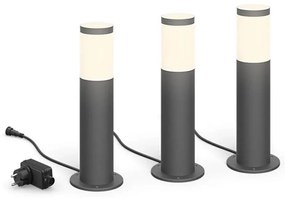 Philips - Комплект 3x LED външна лампа UTRECHT GARDENLINK LED/24W/230V 2700K IP4