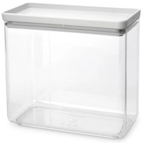 Кутия за съхранение Brabantia Tasty+ Stackable 1008876, 3.5 л, Силиконово уплътнение, Без BPA, Светлосив