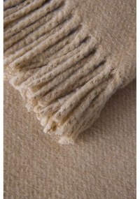 Кафяво одеяло със съдържание на памук Basics, 140 x 180 cm Plain - Euromant