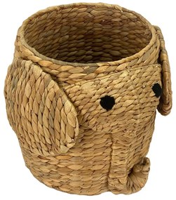 Детска кошница за играчки от воден зюмбюл естествена ø 30x35 cm Elephant – Compactor