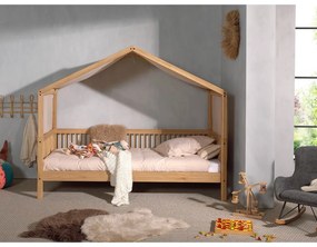 Светлокафява памучена детска завеса до леглото 86x414 cm Forrest – Vipack