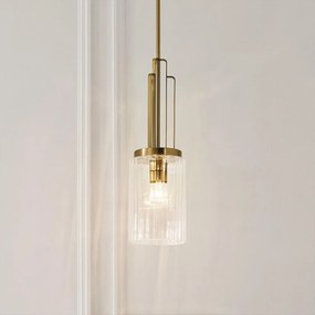 Quintiesse QN-KIMROSE-MP-BNB - Пендел на штанга KIMROSE 1xE27/60W/230V златен