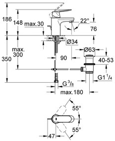 Кран за тоалетна Grohe Eurocosmo