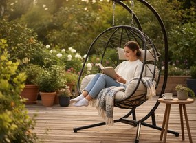 Висящ фотьойл Fold Plus-черен