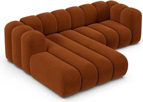 Оранжев ъглов диван (ляв ъгъл) Lupine – Micadoni Home