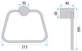 Закачалка за баня Tomi 5810 Brush Gold