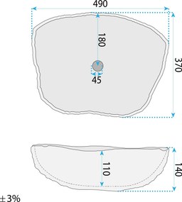 Умивалник за плот Isla Shiro