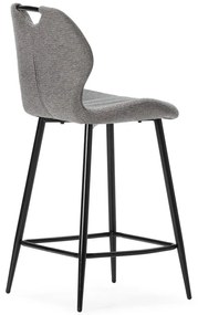 Сиви бар столове в комплект 2 бр. (височина на седалката 65 cm) Muli – Marckeric