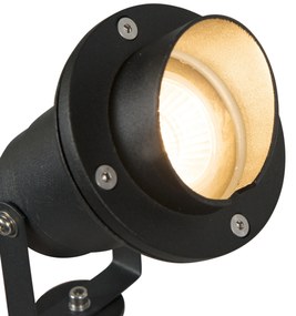 Градински прожектор шип Spot черен с кабел и щепсел IP65 - Done
