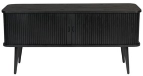 Черен скрин с чекмеджета и плъзгащи се врати Barbier - Zuiver