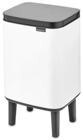 Кош за боклук Brabantia Bo Small Hi 1006639, 4 л, Повдигнат, Плавно и безшумно отваряне, Противоплъзгаща основа, Бял
