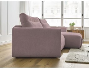 Светлорозов ъглов диван Aden – Bobochic Paris