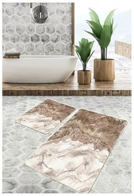 Кафяви изтривалки за баня в комплект от 2 бр. 60x100 cm - Mila Home