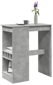 854340 vidaXL Бар маса с рафтове, 90x47,5x103,5 см, инженерно дърво