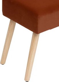 Пейка atmosphera Tess, Кадифе, Амбър, 100x35 см