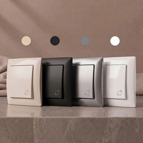 Бутон за Звънец с Рамка OSTE JNH008-W WHITE