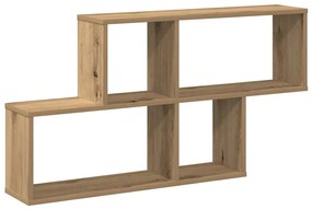 856593 vidaXL стенна етажерка Дъб артизан 100x18x53 cm инженерна дървесина